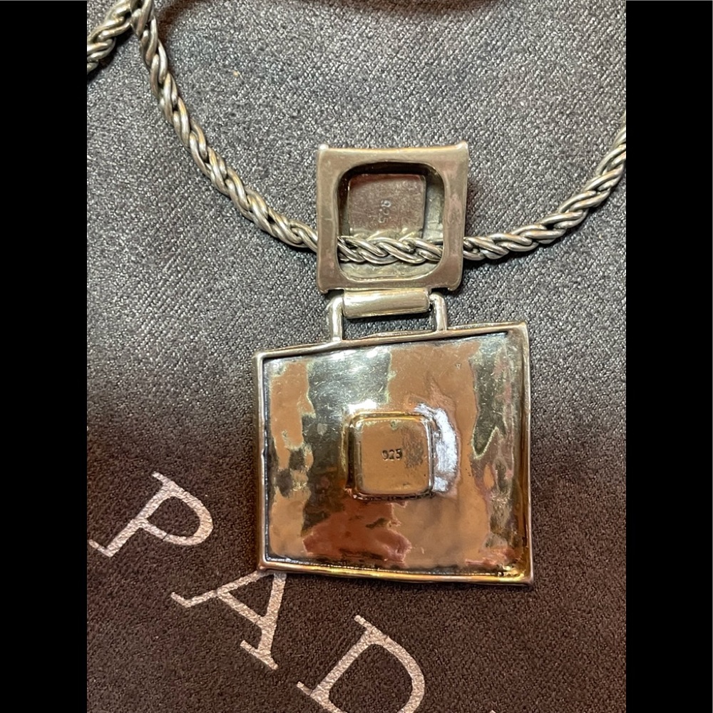 Rare Silpada faux blue opal pendant N0951 2004-2005 catalog - Picture 5 of 6